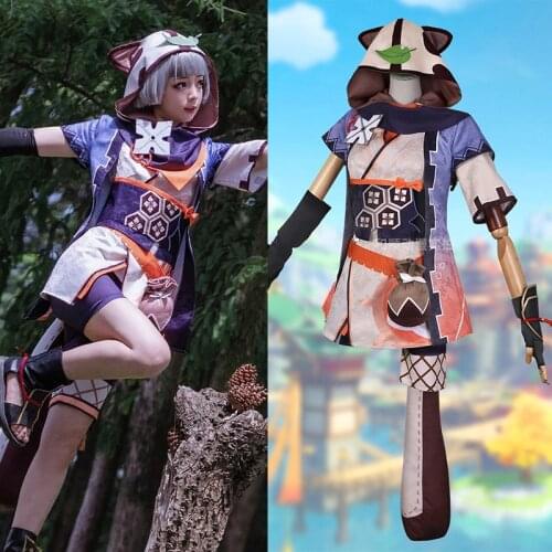 Genshin Impact Sayu Cosplay Costume Sayu Dress Cosplay Game Genshin Impact Costume