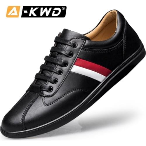 Fashion Sneakers Shoes Autumn Men Casual Shoes Genuine Leather Shoe Man Shoose Chaussures Pour Homme Lace-up Men Sneakers 36-47
