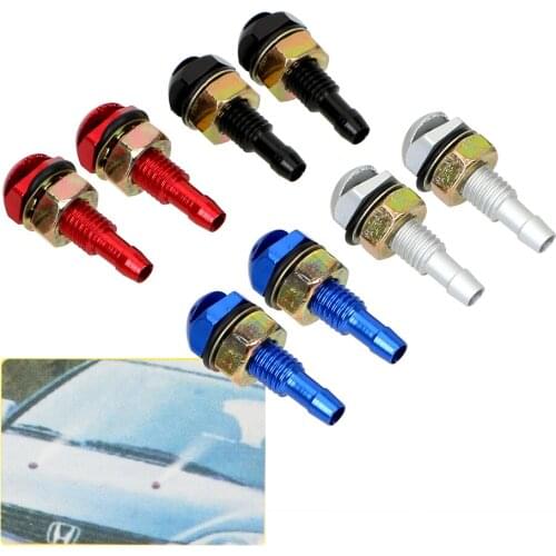 LEEPEE Car Cleaning 2Pcs Nozzle Front Windshield Water Sprayer Auto Wiper Jet Washer Fan-Shaped Universal Bonnet