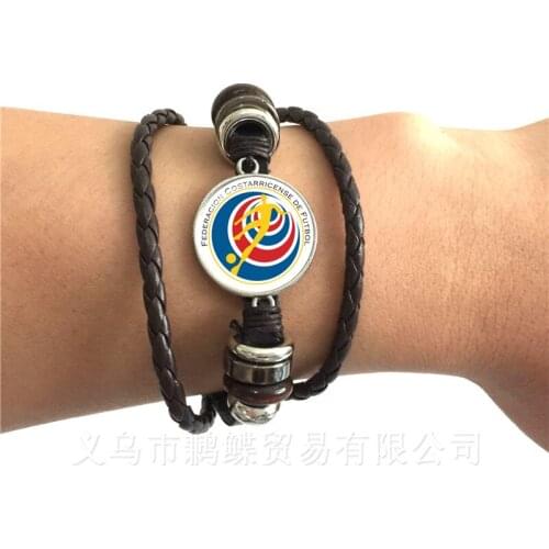 Costa Rica/Columbia/France/Russia National Football Team Logo Football Bracelet Fans Souvenir Gift