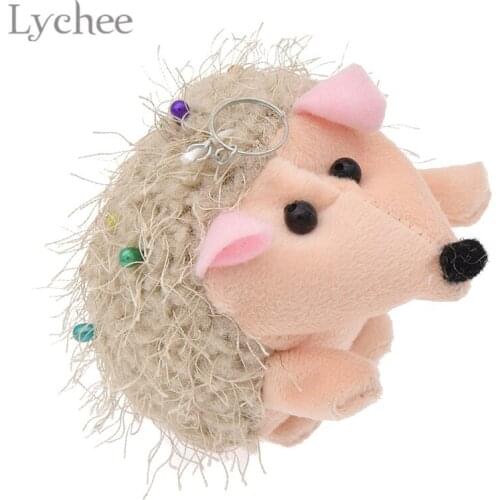 Lychee Hedgehog Shape Pin Cushion Round Pins Quilting Holder DIY Handmade Sewing Craft Patchwork Needlework Accessory