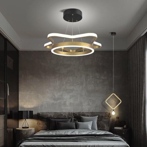 Living Room Chandelier Simple Modern Creative Personality Led Crown Chandelier Nordic Luxury Restaurant Bedroom Chandelier