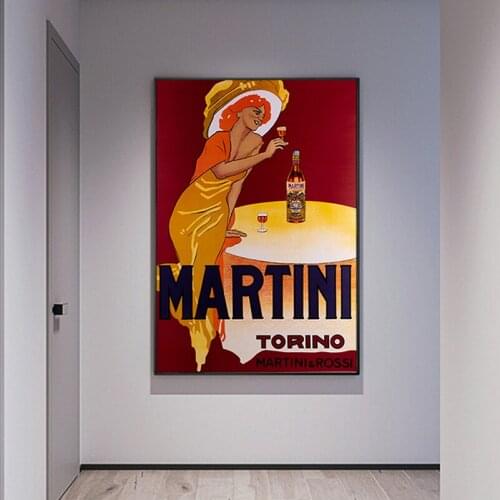 Marcello Dudovich c.a 1950 - MARTINI & ROSSI TORINO - Advertising Vintage Poster Wall Art Canvas Prints For Living Room Bedroom