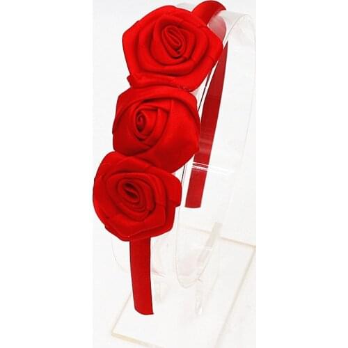 Fashion Cute head band Rose head hoop Hairband Girls hair Headbands Beautiful Solid Color Children Hair Accessories