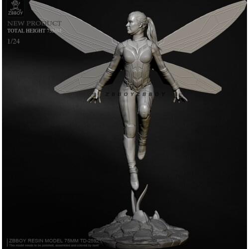 H75mm 1/24 Resin figure model kits DIY toy self-assemlbed TD-2592