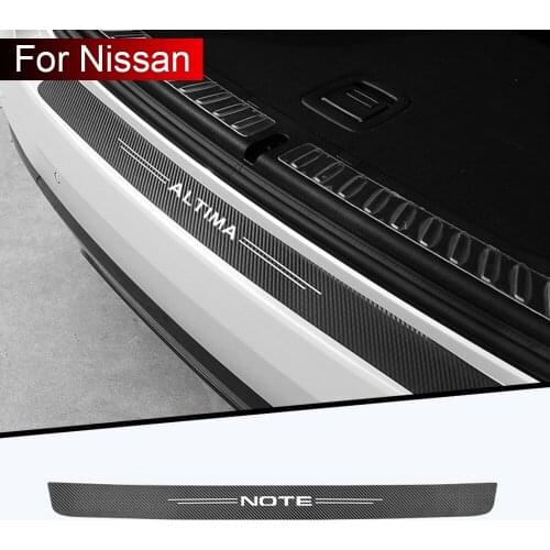 Car sticker carbon fiber trunk bumper decoration For Nissan ALTIMA MAXIMA MICRA NOTE PULSAR QASHQAI SENTRA TEANA TIIDA YSLPHY