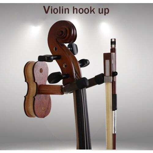 Wall Mount Violin Hanger Ukulele Hooks Rack Home Studio Display Stand Musical Instrument Accessories SEC88