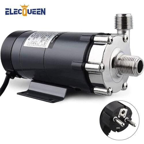 Magnetic Drive Pump 15R With Stainless Steel Head,Beer Brewing 220V European Plug with 1/2 NPT thread