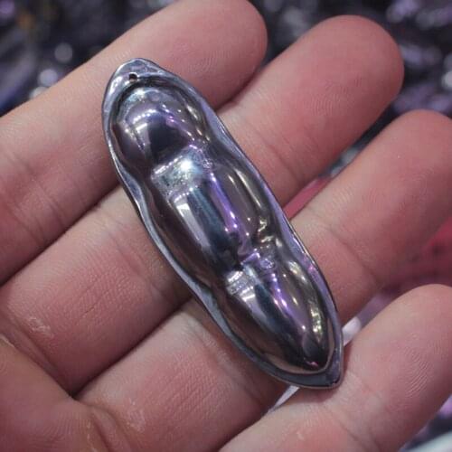 Natural Terahertz stone pendant natural energy stone pendant carved pod for woman for gift for healthy wholesale