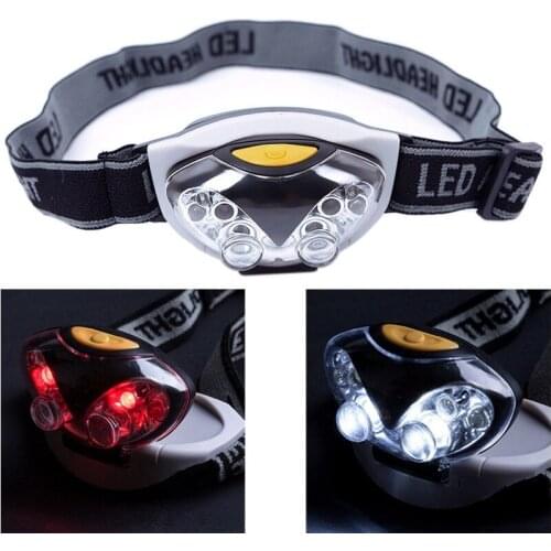Camping Lighting water bag 20Lmodes Lights Outdoor Fishing Headlight led headlamp head led lamp cap headband light battery