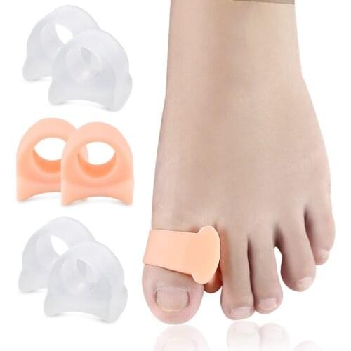 Big Toe Separator Bone Corrector Straightener Silicone Gel Foot Fingers Protector Bunion Adjuster Feet Massager Pedicure