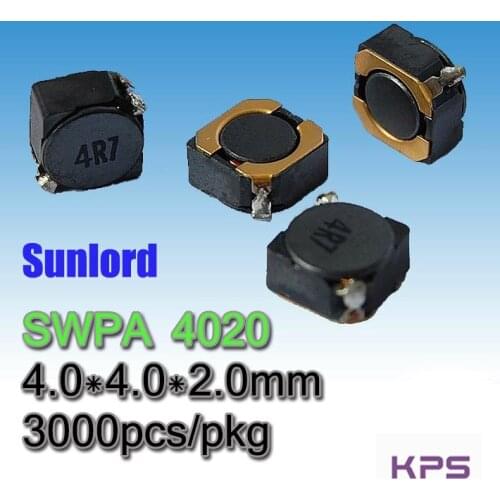 SWPA 4020 Wire Wound SMD Power Inductor Phones 3C 5G AI EMI Tele TV Video Audio Computer Navigation VR AR LED