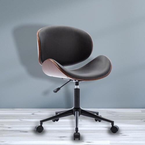 Stain Resistant Modern Adjustable Height Swivel Office Chair Black Swivel Barrel Chair Comfortable for Home