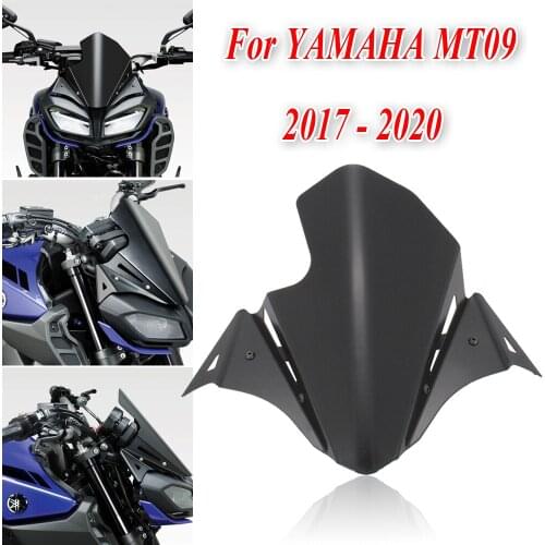 Front Windshield FOR YAMAHA MT-09 MT09 MT 09 Motorcycle Accessories Windscreen Airflow Wind Deflector 2017 2018 2019 2020