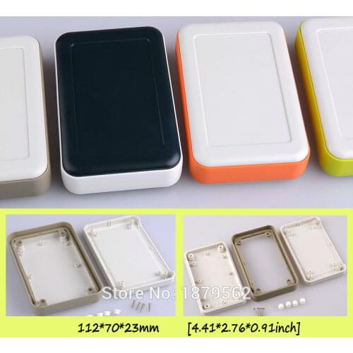 [4 colors] 112*70*23mm small electronic enclosure handheld plastic abs project junction box waterproof housing DIY control box