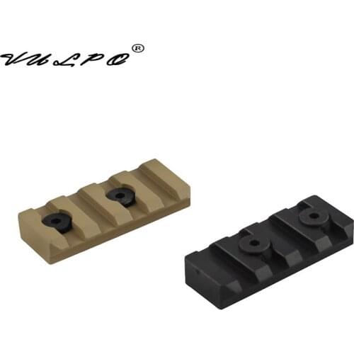 VULPO CNC Aluminum Alloy 4 Slot Picatinny Rail Mount for Keymod Handguard Rail Adapter BK DE