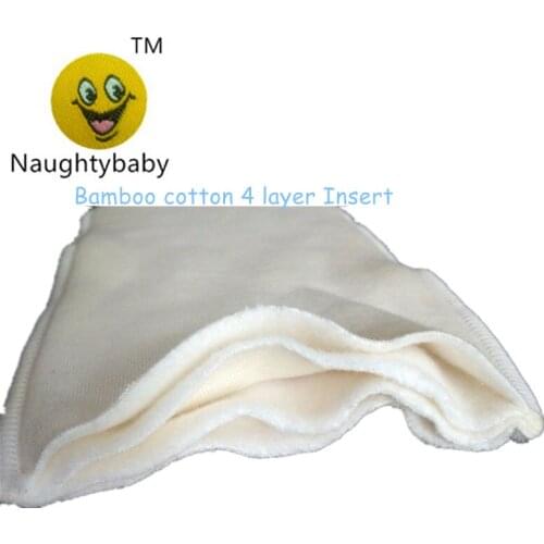 4 Layers Bamboo Charcoal Cotton cloth diapers Inserts Nappy changing mat Baby Diapers Reusable diaper changing pad 36*14cm 50pcs