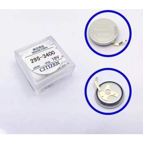 Watch accessories battery 295-3400 special rechargeable battery for photo kinetic watch mt920 long leg battery