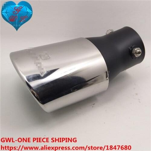 Car Exhaust straight Muffler PIPE Modified Tail Throat Liner Pipe FOR honda 2012 special Caliber 63mm.length180mm