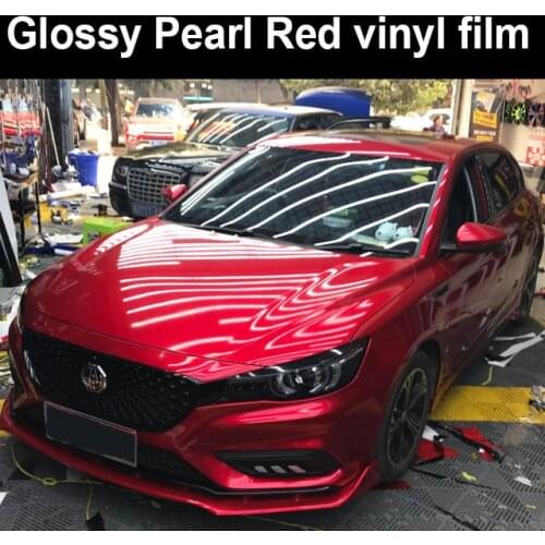 Gloss Lipstick Red Like Gloss Metallic Vinyl Wrap Roll For Car Vinyl Wrap Gloss Candy Vinyl