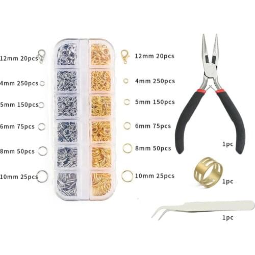 DIY Jewelry Accessories Earring Jump Ring Lobster Tweezers Pliers Box Sets Handmade Jewelry Tools Material Supplies
