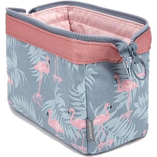 Animal Flamingo Cosmetic Bag Travel Make Up Bags For Girls Beauty Wash Organizer Toiletry Pouch Storage Portable Bath Travel Kit