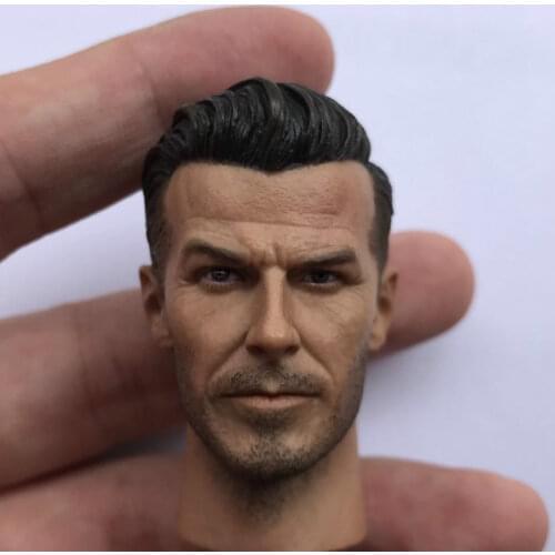 David Beckham Head Sculpt 1/6 Scale Football stars Handsome Body Head Carving Action figure toy