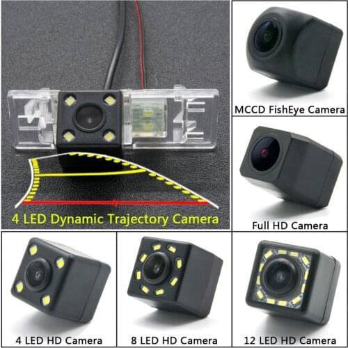 HD Dynamic Trajectory Tracks Rear View Reverse Camera for Peugeot 307 Hatchback 308 CC 408 508 408 For Nissan sunny X-Trail Car