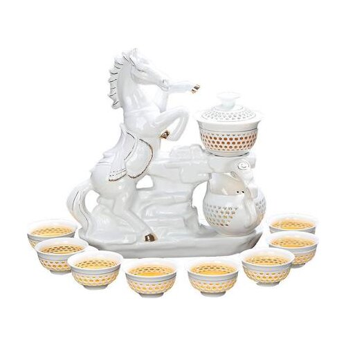 Creative Automatic Tea Set Afternoon tea Lazy European Kung Fu Tea Set Living Room Tea Table Decoration Free Shipping