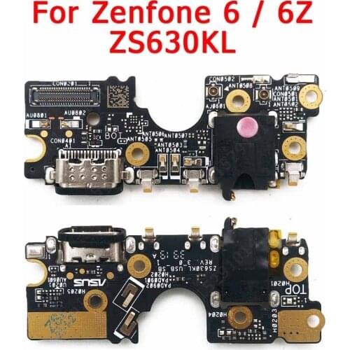 Original USB Charging Port for ASUS ZenFone 6 6z ZS630KL Charge Board PCB Dock Plate Connector Flex Replacement Spare Parts