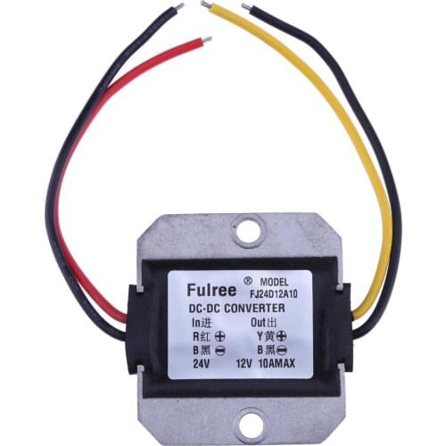 DC-DC 24V to 12V 10A Step-down Voltage Reducer Power Converter Module