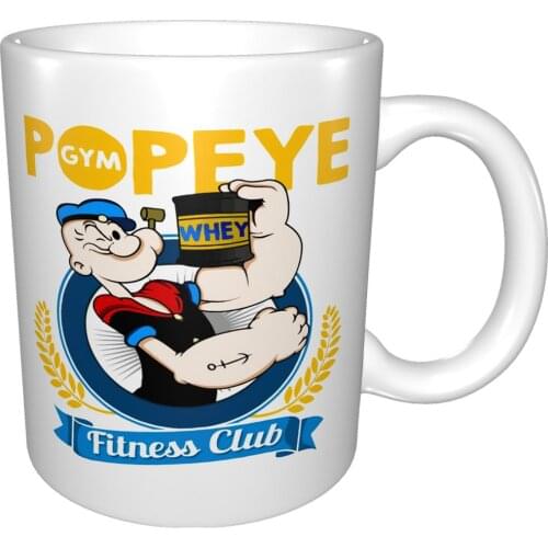 Popeye The Sailor Club Gym Cartoon Mug Coffee Cup Coffee Mug Stranger Things Beer Mugs For Men