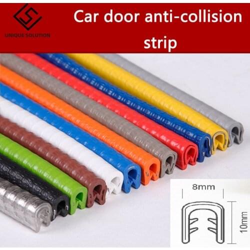 Car door anti-collision strip anti-collision anti-scratch U-shaped protective strip decorative edging strip car sealing strip
