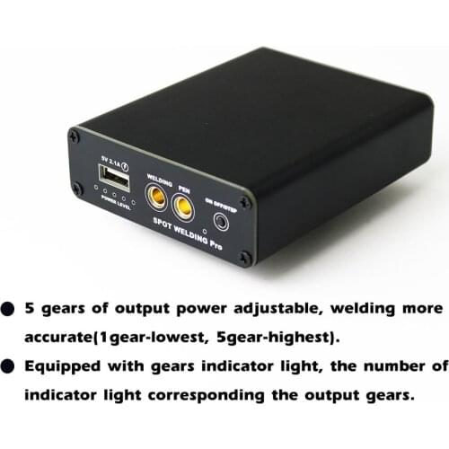 5 Gears Adjustable Mini Spot-Welding Machine Type-C Recharging Interface with Fast-charge Function for Soldering DIY