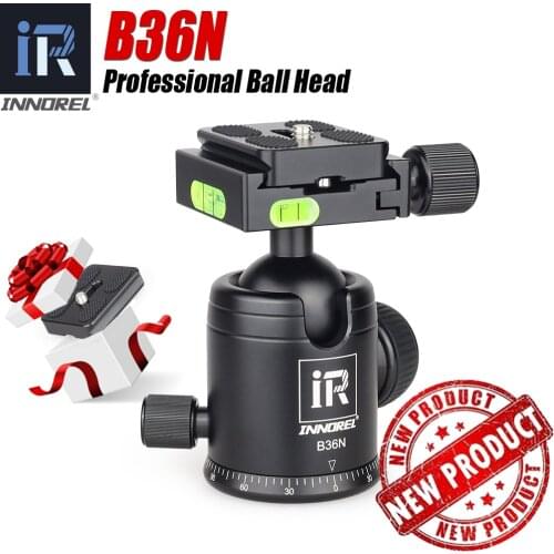 INNOREL B36N CNC Panorama Tripod Ball Head With Arca Swiss Quick Release Plate Adapt for Cameras/Camcorders/Telescope