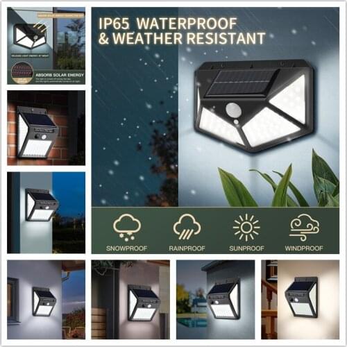 Solar Led Light Outdoor Solar Powered Motion Sensor Wall Lamp Solar Light Outdoors for Garden Decoration Lampe Solaire Exterieur