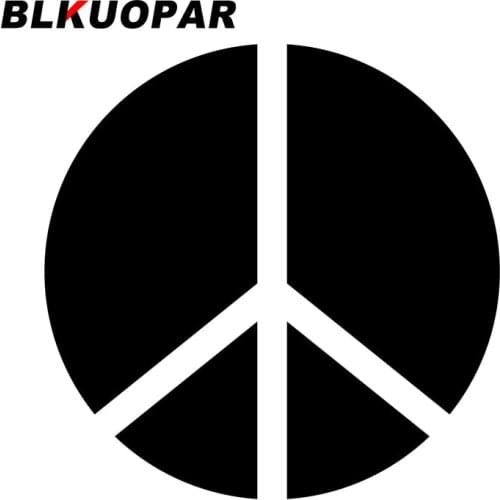 BLKUOPAR for Pacifism Peace Car Stickers Waterproof Cartoon Decals Fashionable Graffiti Trunk Surfboard Decor Car Styling