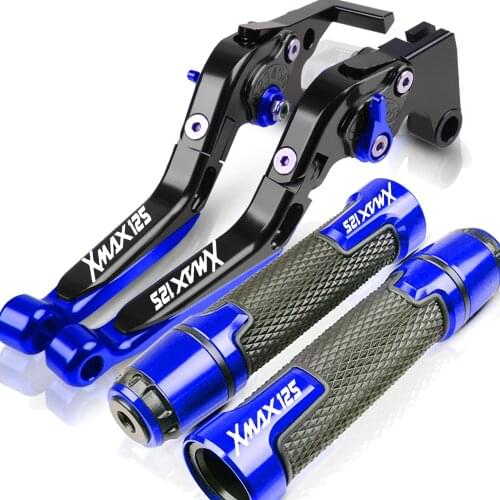 X-Max 125 For YAMAHA XMAX 125 2017 2018 2019 2020 Motorcycle Adjustable Foldable Brake Clutch Lever Handle Grips With xmax 125