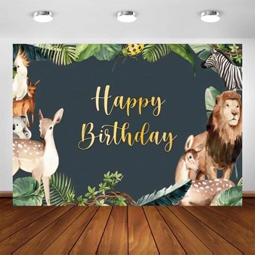 Yeele King of The Forest Tropical Jungle Backdrop Photography Baby Shower Birthday Party Background For Photo Studio Photophone