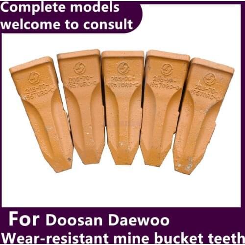 For Doosan Daewoo Excavator bucket teeth wear-resistant mine rock forging bucket teeth young teeth bucket teeth pin tooth root