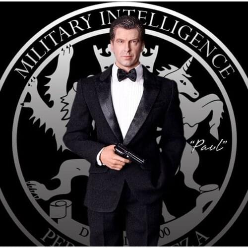 1/6 Scale Pierce Brosnan 007 MI6 Agent Bond Paul Full Set Figure Doll for Collection WT21