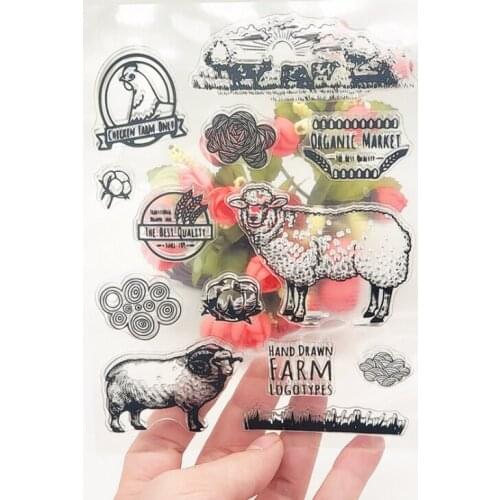 1pc Kawaii Sheep Silicone Clear Seal Stamp DIY Scrapbooking Embossing Photo Album Decorative Rubber Stamp Art Handmade Puzzle