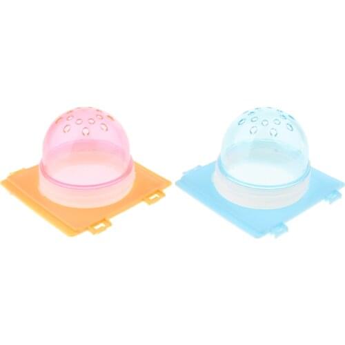 2x Hamster Tunnel Fittings Transparent Cage Plug Accessories Small Pet Toys
