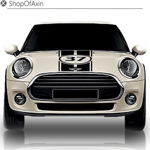37 Figure Customizable Car Hood and Trunk Door Sticker For Mini Cooper countryman hardtop R50 R55 R56 R60 R61 F55 F56