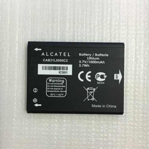 1000mAh battery for Alcatel i808 T66 A890 OT 720D/828/890DG/813F/ CAB31L0000C1/CAB31L0000C2 mobile phone Batteries + track code