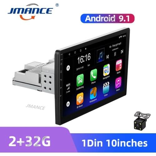 JMANCE 10" Car Radio 1Din GPS Android 9.1 2G add 32G Car Multimedia Player for Volkswagen Nissan Kia Toyota Skoda Car Stereo