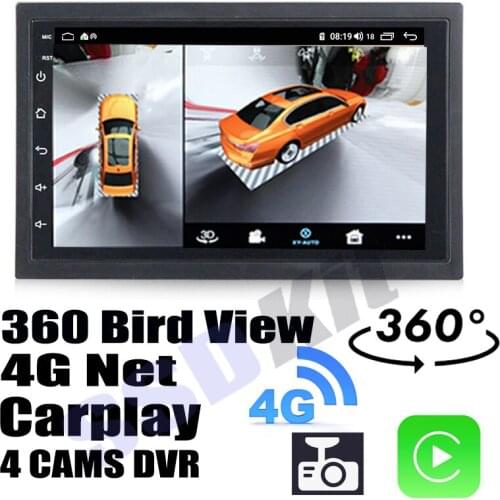 Car Audio Navigation GPS Stereo Media Carplay DVR 360 Birdview Around 4G Android System For HONDA Brio Amaze