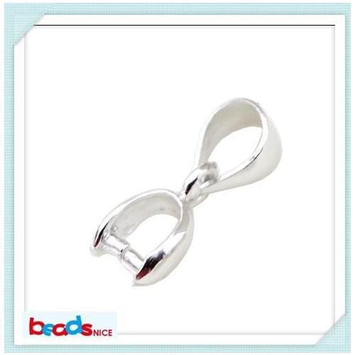 Beadsnice Pure 925 Sterling Silver Pinch Bail DIY Silver Jewelry Pendant Bail ID26730