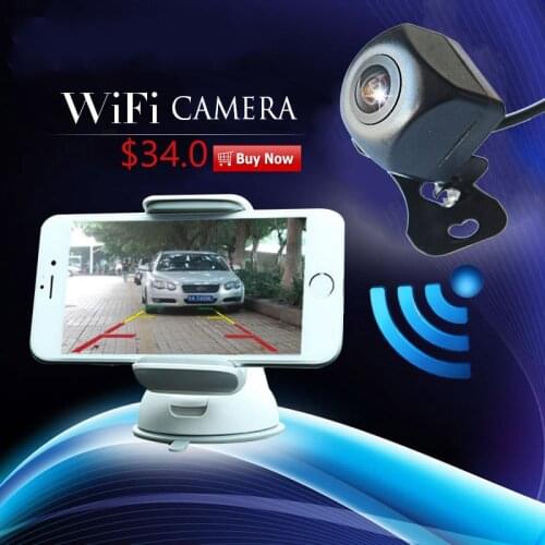 APP WIFI car camera wireless video car rear view backup Camera Dash Cam HD Night Vision Reversing Camera for Android IOS Device