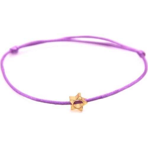 Not Fade Lovely Minimal Pentagram Rope Bracelet for Women Girls Adjustable Red String Bracelet Kids Lucky New Year Jewelry Male
